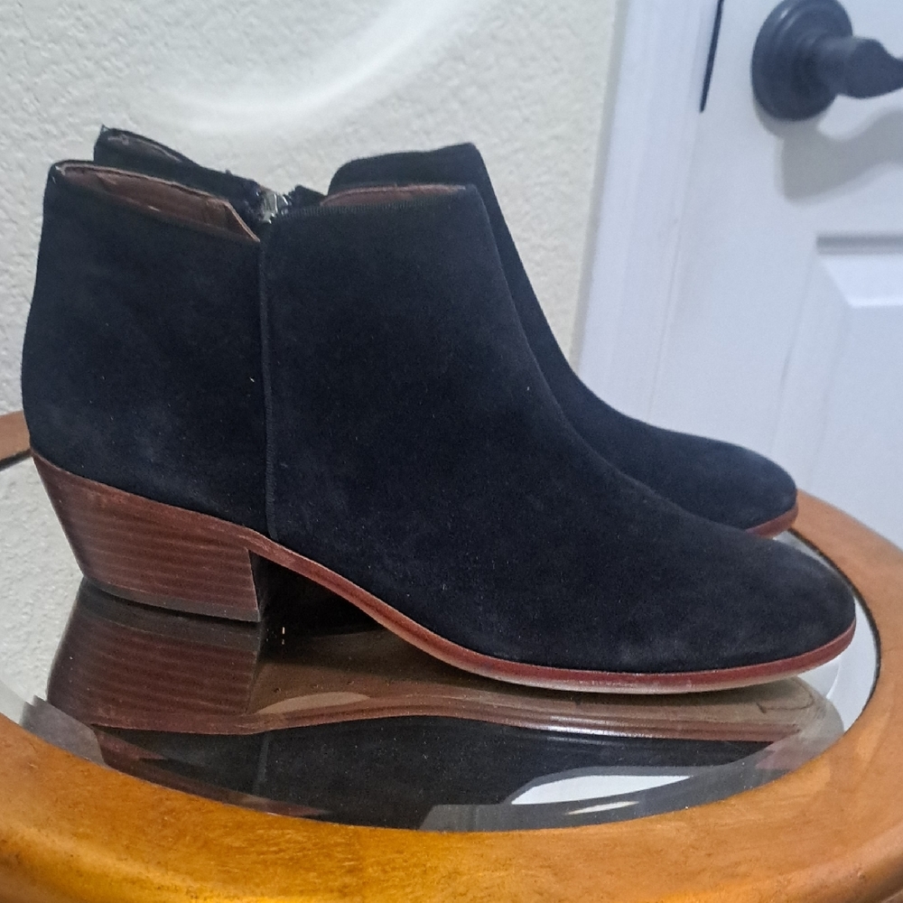 Sam Edelman Black Suede Ankle Booties